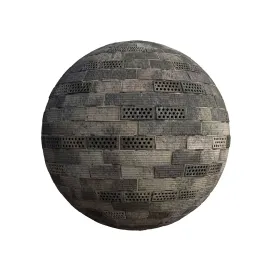 Brick perforated wall cd material